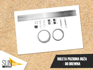 Rolety rzymskie DUŻY zestaw do DREWNA 