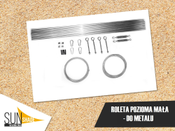 Rolety rzymskie mały zestaw do METALU