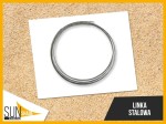 Linka stalowa w przezroczystej otulinie PVC zwinięta w okrąg, przeznaczona do montażu żagli przeciwsłonecznych SUN SHADE.